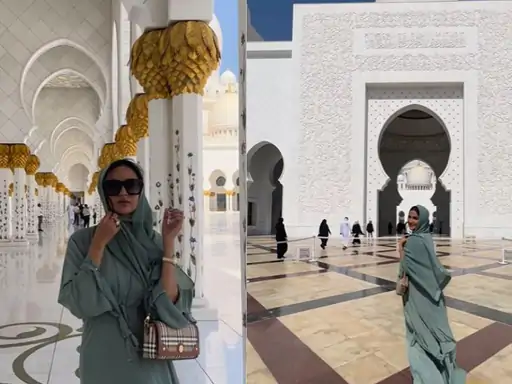 Jasmine Bhasin reached the mosque wearing a burqa, boyfriend was accused of love jihad, did the actress change her religion?