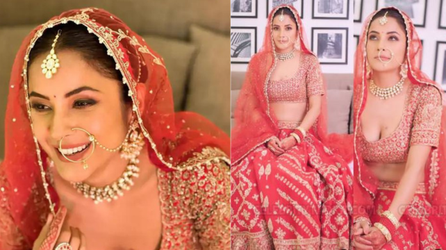 Shahnaz Gill made fans crazy in bridal look, social media is getting praised a lot