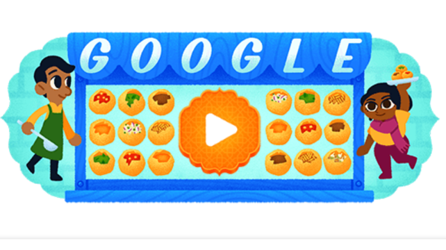 Google is celebrating the flavor of Indori today, India's Pani Puri is being discussed all over the world, Google offered Pinipuri through Doodle