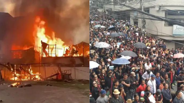 Violence erupted on the Manipur-Myanmar border, mob torched two buses, set houses on fire, threat of violence in neighboring states as well