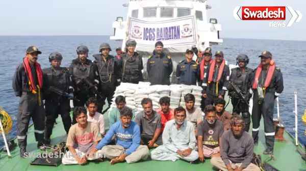 Joint operation of NCB-ATS, 14 Pakistanis arrested with 80 kg of drugs in the maritime border of Gujarat.