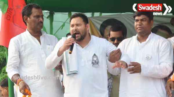 Tejashwi Yadav took aim at Prime Minister Narendra Modi by mimicking him, said - Mangalsutra is not snatched but...
