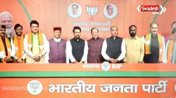 Shock to Congress before Lok Sabha elections, 6 rebel MLAs of Himachal joined BJP, said - \'State government on ventilator\'