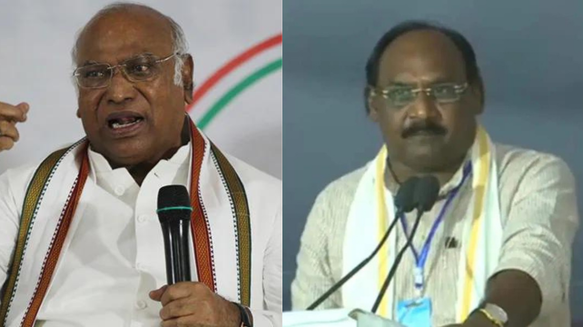 Congress-BJP face to face in Madhya Pradesh, Kharge targeted, BJP said caste census was not remembered in 57 years