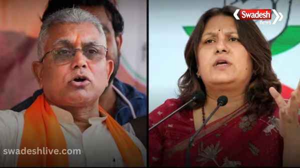 BJP leader Dilip Ghosh and Congress leader Supriya Shrinet in trouble due to controversial statement, EC warns