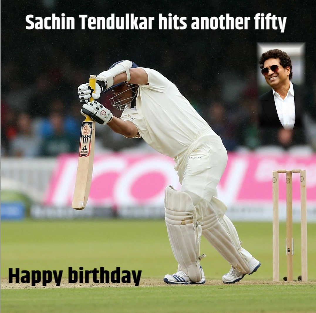 Sachin @50 , 10DULKAR got birthday wishes from all over the country