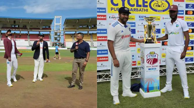 First match of Test series between India and West Indies, first day\'s first session in the name of Indian bowlers