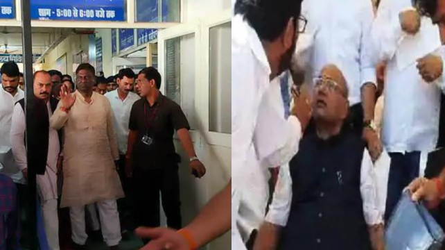 Health Minister got dizzy on the stage, Vidhansabha Speaker\'s health deteriorated in Mauganj, girl students fainted during the parade